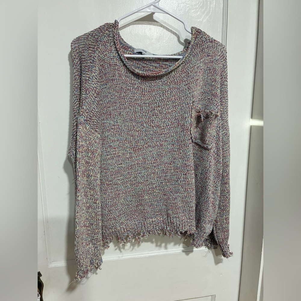 FATE Multicolor Textured Women's Sweater Size M